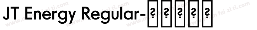 JT Energy Regular字体转换